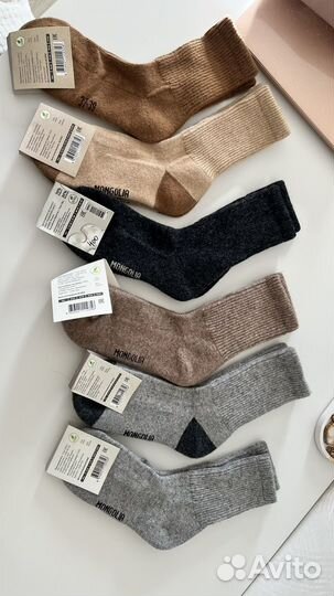 Носки взрослые шерсть, сделано в монголии