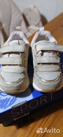 Кроссовки 24 размер Tombi детские на липучке