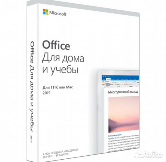 Программа Microsoft Office 2019 home & student