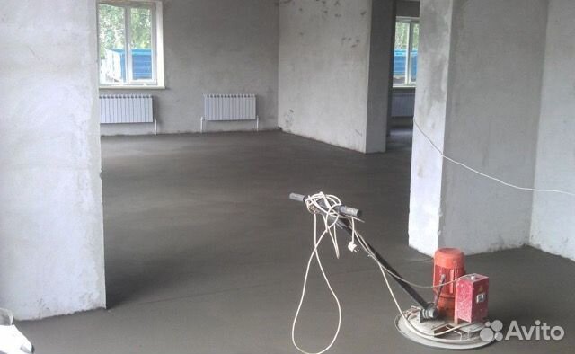 Полусухая стяжка пола в квартире