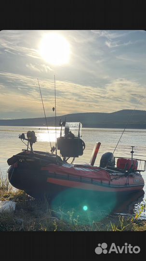 Solar 380 с мотором suzuki 9,9 (15) с прицепом