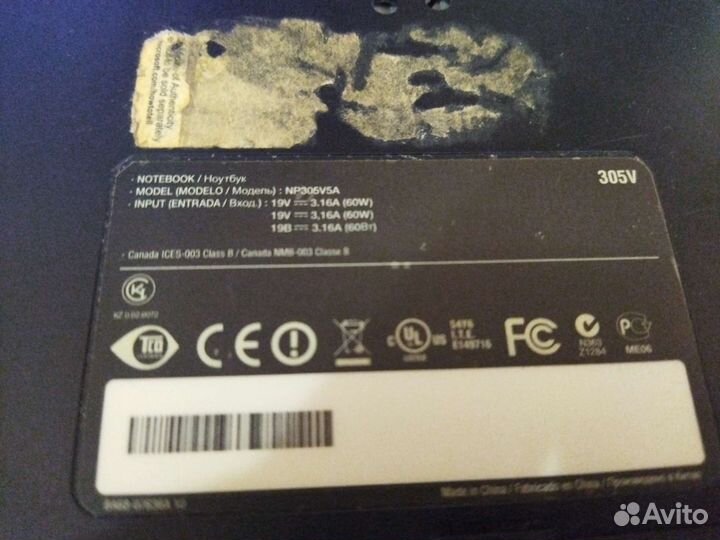 Ноутбук samsung np305v5a