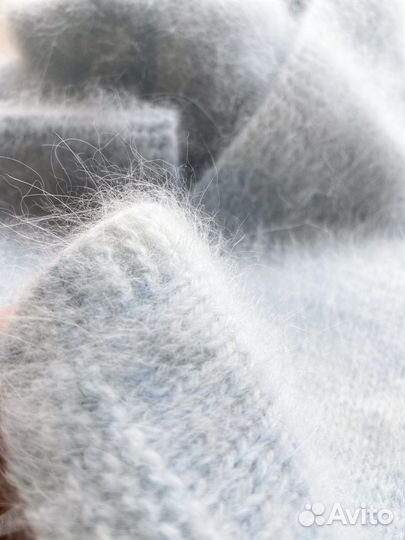 Шарф вязанный длинный женский