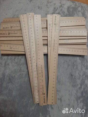Линейки деревянные 30 см