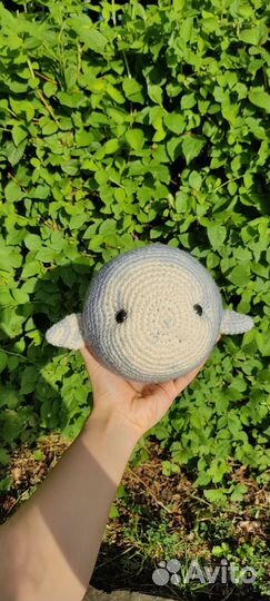 Вязаные игрушки ручной работы кит