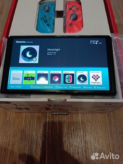 Прошит новый Nintendo switch oled 128 гб