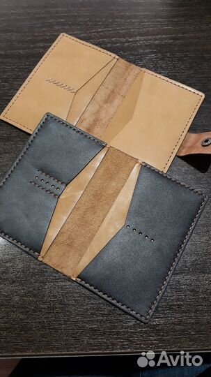 Обложка на паспорт и автодокументы натур. кожа