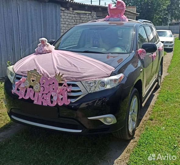 Украшение машины на выписку из роддома сын/дочь