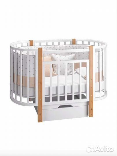 Детская кроватка с маятником трансформер