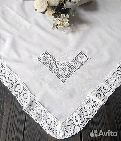 Пеленка-уголок на выписку,крещение, ручная вышивка
