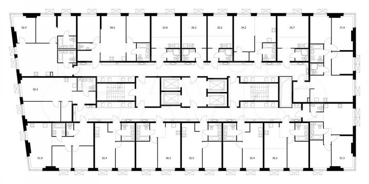 Квартира-студия, 25,7 м², 18/33 эт.