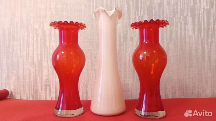 Ваза для цветов хрустальная