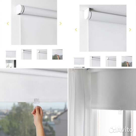 Рулонная штора IKEA фриданс блэкаут 100*195 см