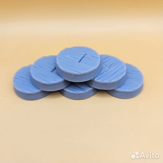 Базы для миниатюр (дерево) 6 шт