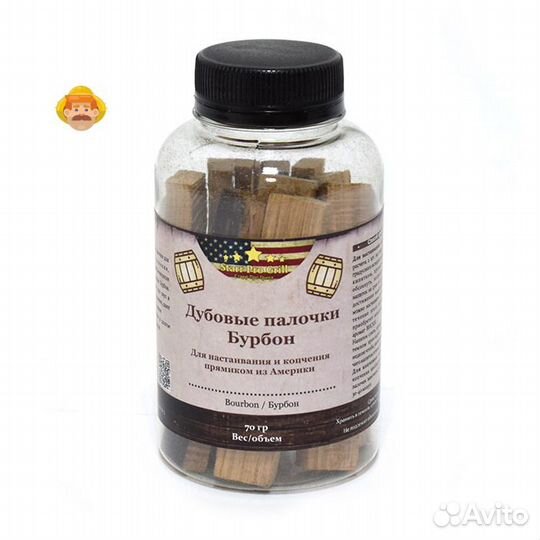 Дубовые палочки вымоченные в бурбоне, 70 г