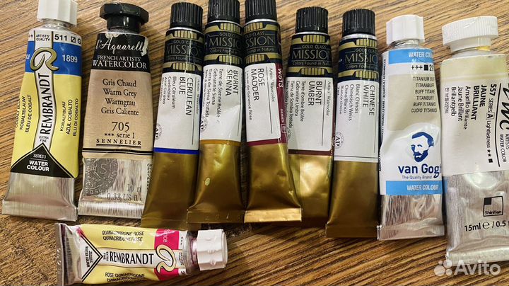 Акварель на разлив и остатки тюбиков