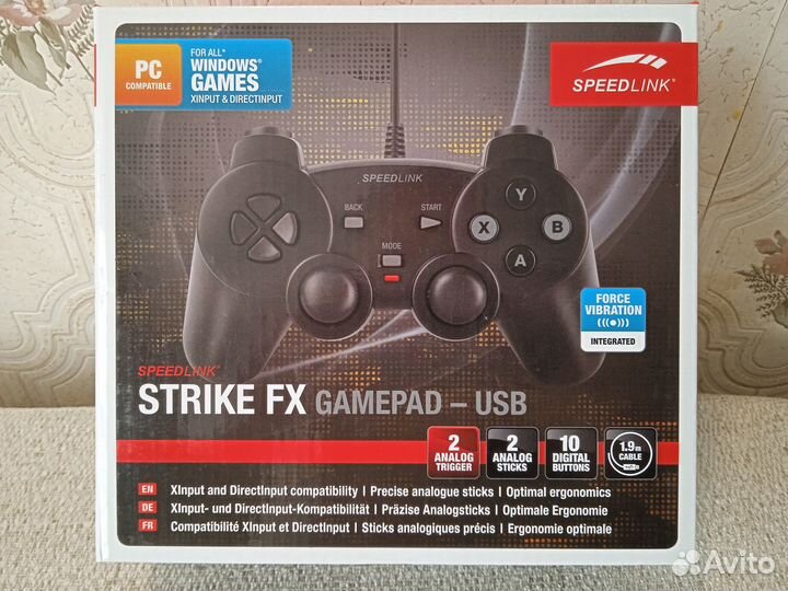 Геймпад speedlink strike FX (SL-6537-BK)