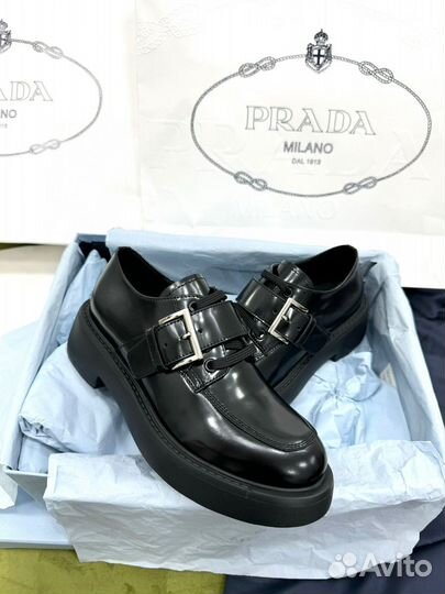 Лоферы женские Prada премиум