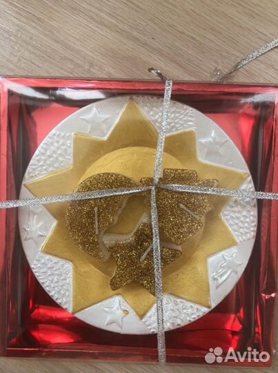 Свечи восковые на подставки