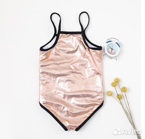 Купальник детский золотой новый
