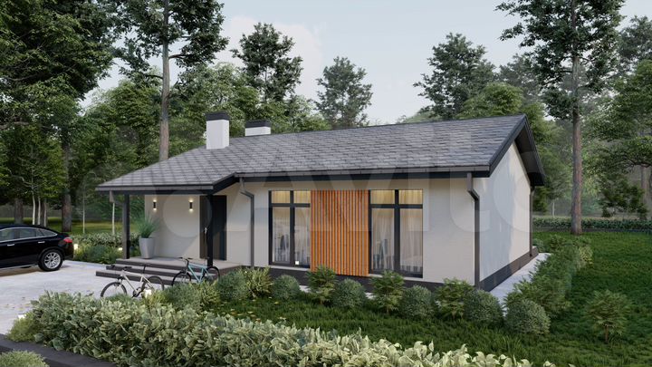 Дом 96 м² на участке 6 сот.