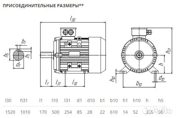 Электродвигатель аир 355S2 (250кВт-3000об) новый