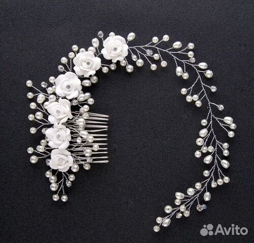 Украшение для волос свадебное аксессуары выпускной
