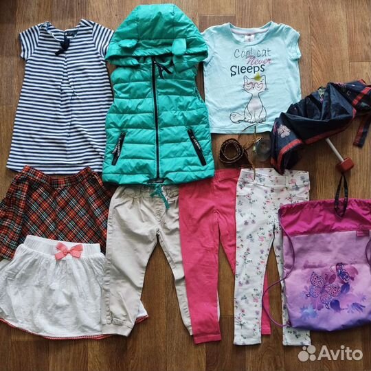 Детские вещи пакетом на девочку 98 104