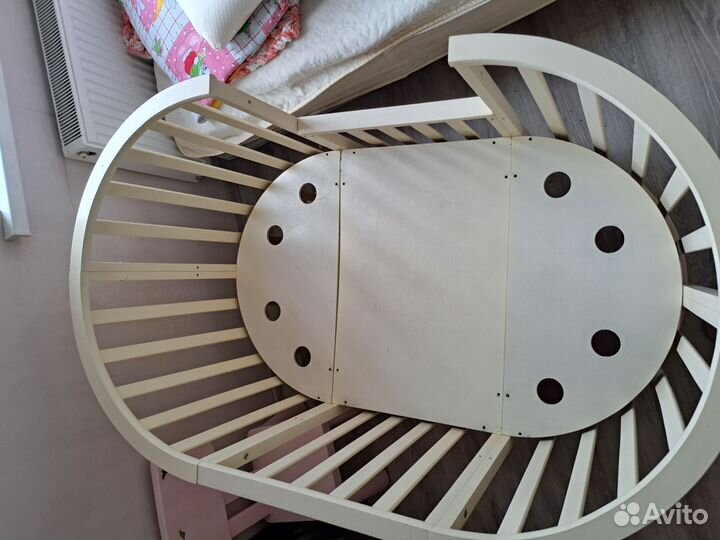 Детская кроватка трансформер с маятником