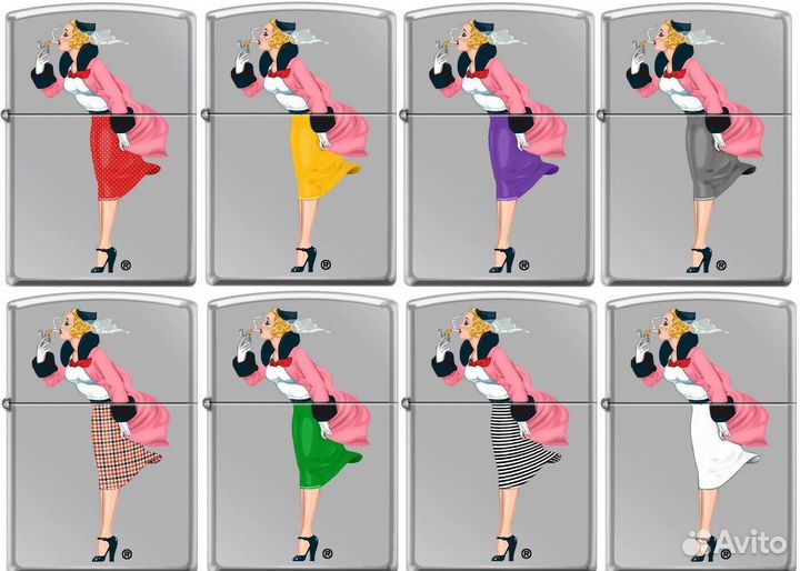 Зажигалки Zippo - Windy Girl: Color Skirts