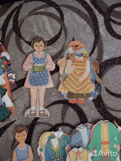 Куклы бумажные СССР
