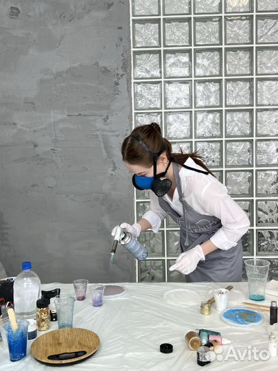 Курс по смоле, обучение работе с эпоксидной смолой