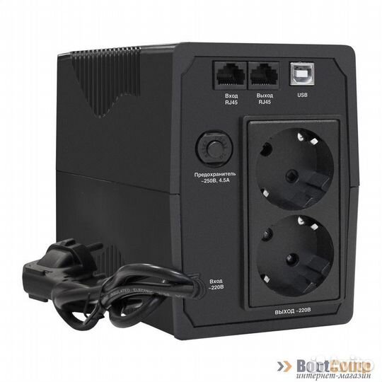 Ибп Exegate ULB-600.LCD.AVR.2SH.RJ.USB 600VA/360W