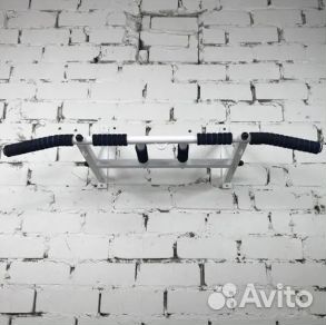 Турник 5 хватов на стену белый мощный вес до 250кг