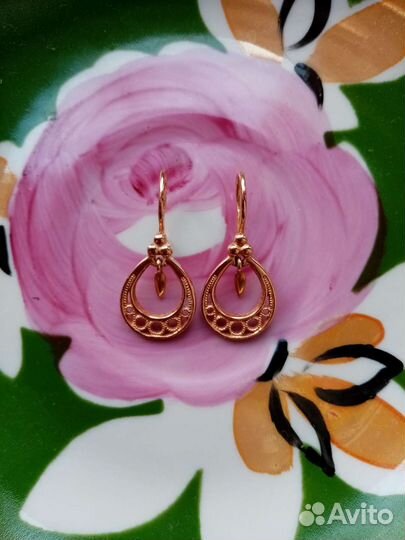Золотые серьги СССР