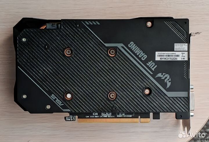 Видеокарта asus GeForce GTX 1660 Ti