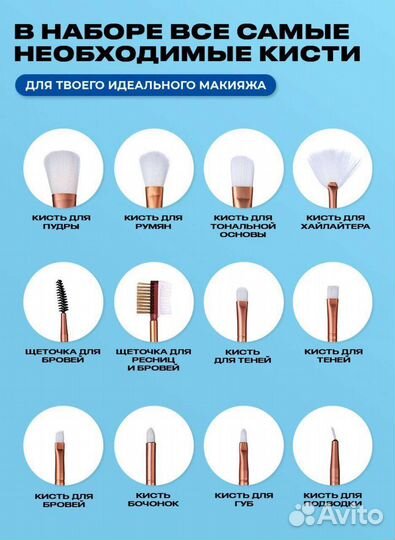 Новый набор кистей для макияжа