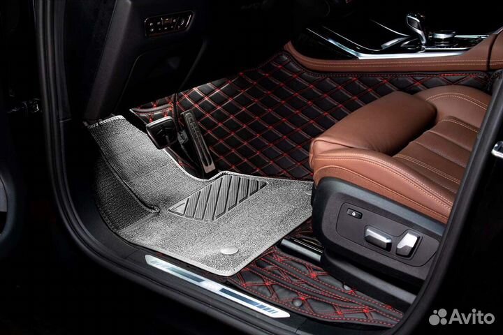 3D Коврики KIA Салон Багажник из Экокожи