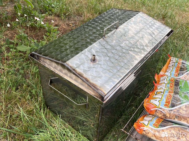 Коптильня из нержавейки маленькая и большая