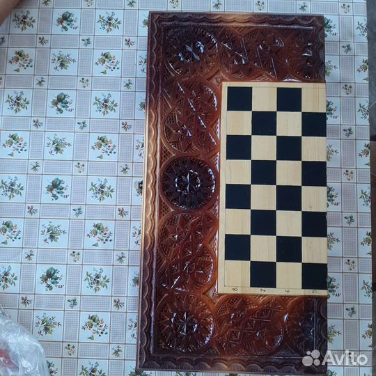 Нарды+шахматы ручной работы