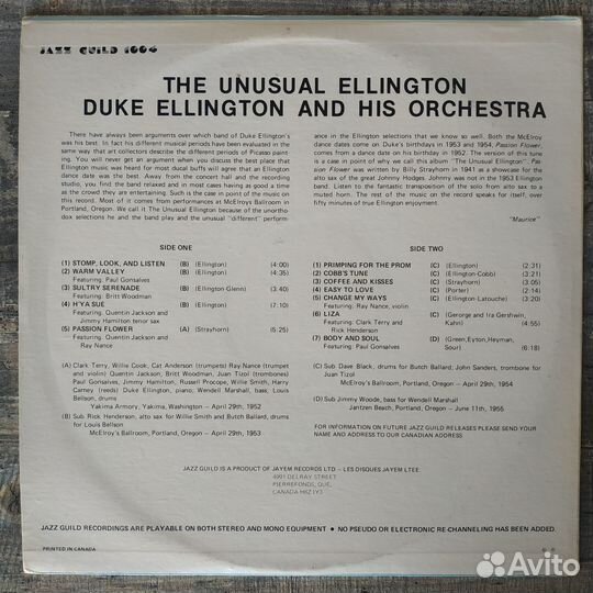 Duke Ellington And His Orchestra - The Unusual Ell