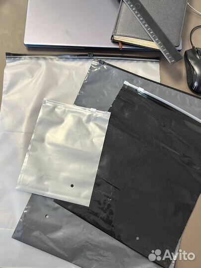 Пакеты зип лок с бегунком белые матовые