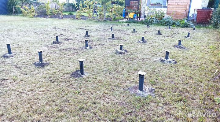 Винтовые сваи под ключ. Свайно винтовой фундамент