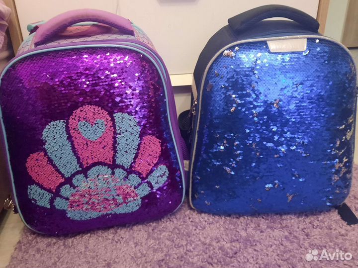 Рюкзак школьный с пайетками