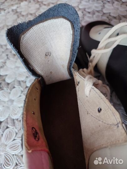 Ботинки лыжные СССР винтаж натуральная кожа 21 р