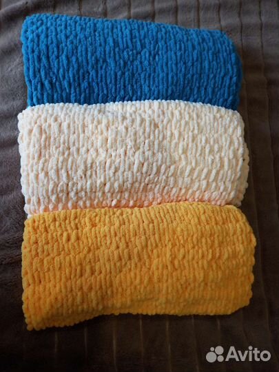 Пледы детские вязаные