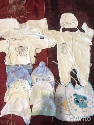 Детские вещи пакетом от 0 до 6 месяцев