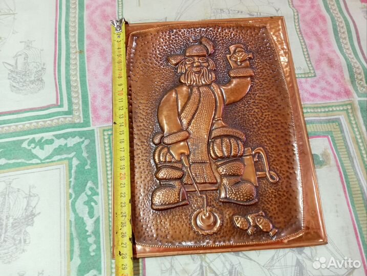 Картина медная чеканка СССР