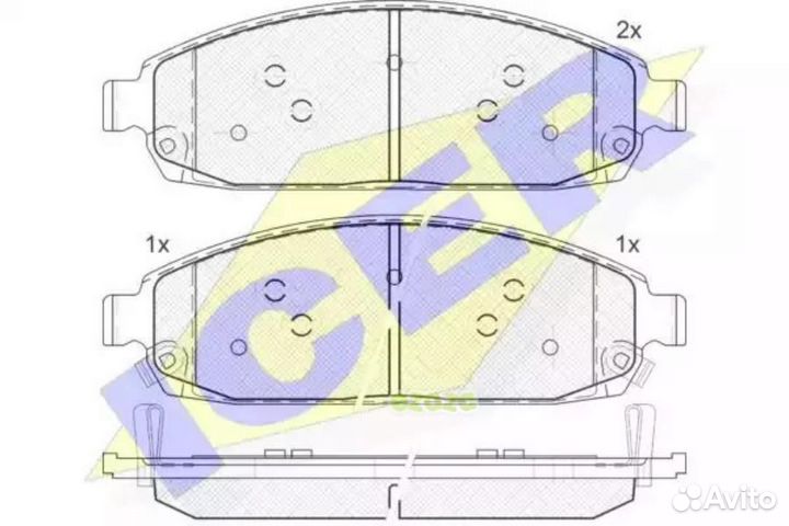Icer 181713 Колодки тормозные дисковые