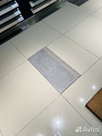 Керамогранит 29,5x60 Ступень Скальд 2 серый